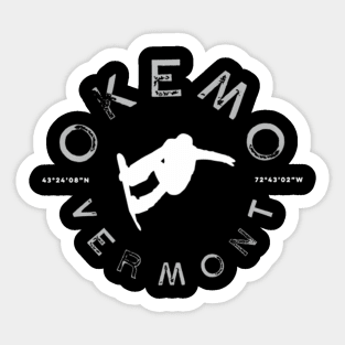 Okemo Mountain Snowboard Sticker